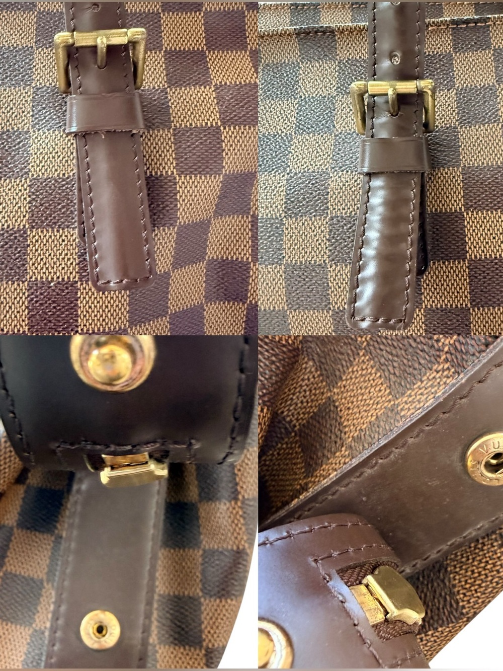 Louis Vuitton Chelsea Damier Ebene Shoulder Tote Bag Brown LV Zip Tote - Picture 16 of 16